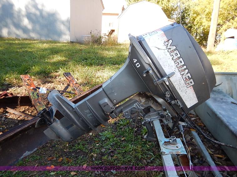 image for item I5388 Lowe Line aluminum flat bottom boat