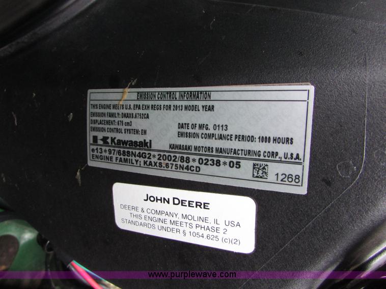 image for item I6687 2013 John Deere TH Gator utility vehicle