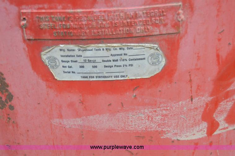 image for item I6938 Double wall vertical oil tank