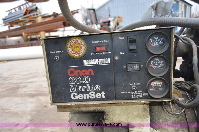 image for item I6952 Onan 20.0 marine generator set