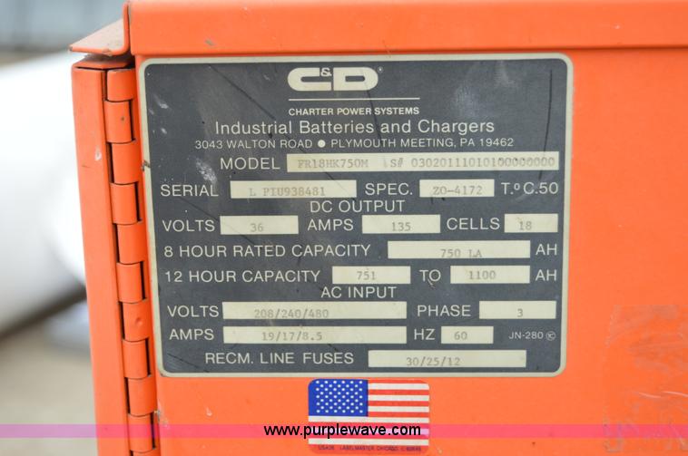 image for item I6953 Ferro-Fire industrial forklift battery charger