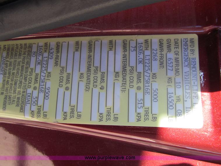 image for item J3355 2008 Ford E450 Super Duty ambulance