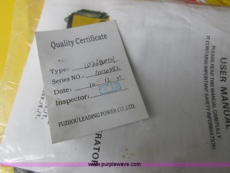 image for item Z9639 Leading 6,800 watt generator