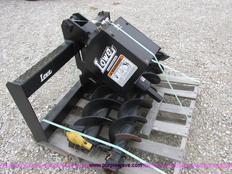 image for item Z9640 Lowe 750 CLH skid steer auger attachment