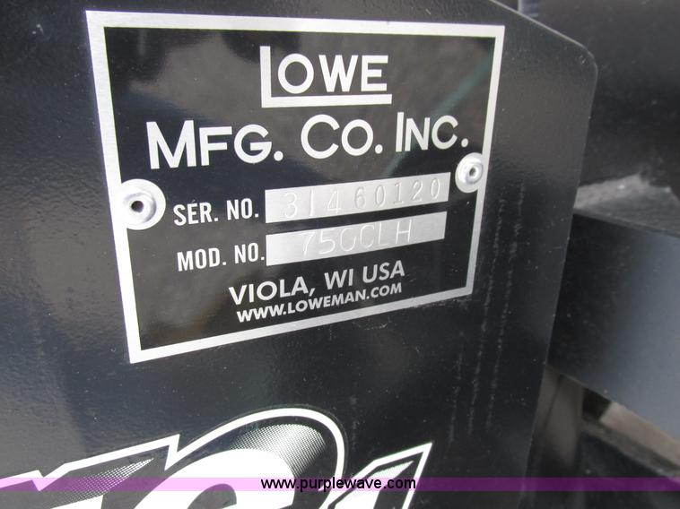 image for item Z9640 Lowe 750 CLH skid steer auger attachment