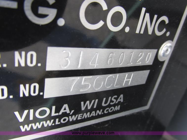 image for item Z9640 Lowe 750 CLH skid steer auger attachment