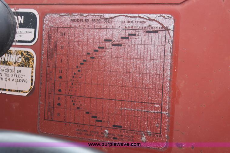 image for item AK9636 1989 Hesston 80-66 tractor