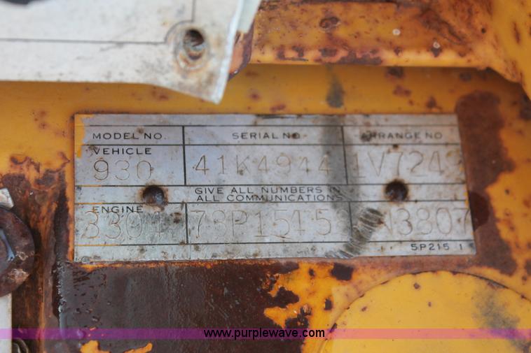 image for item AK9650 1974 Caterpillar 930 wheel loader