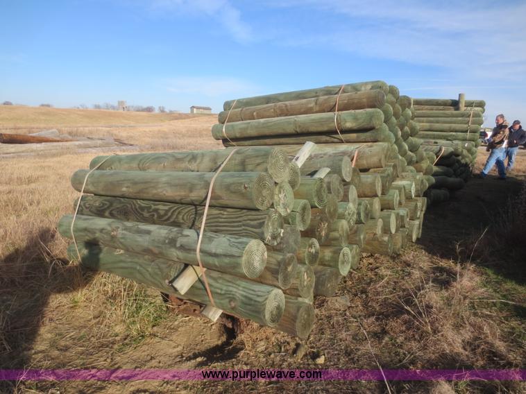 image for item AZ9128 (60) wooden guard rail posts