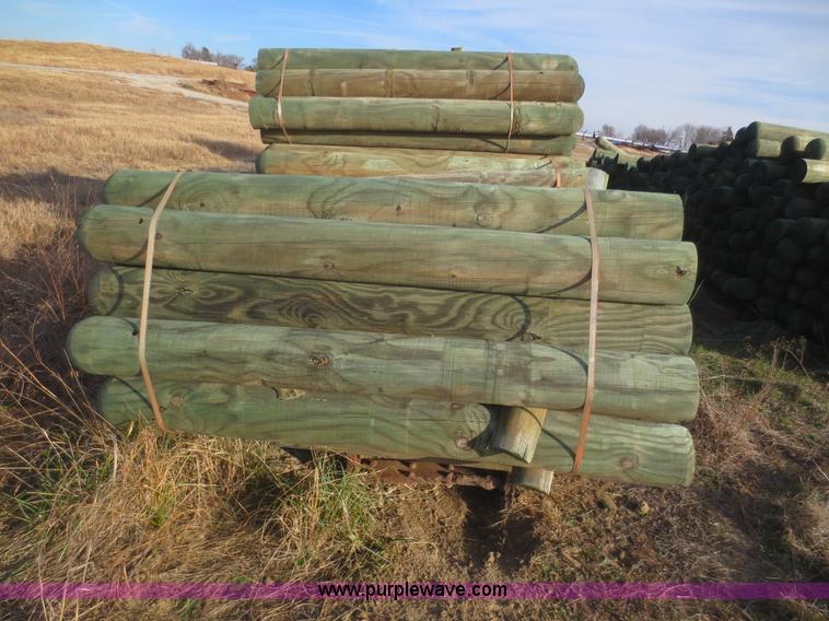 image for item AZ9128 (60) wooden guard rail posts