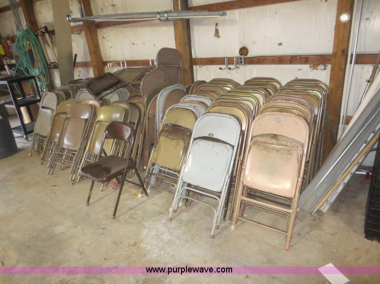 image for item BA9430 Approximately 150 metal folding chairs