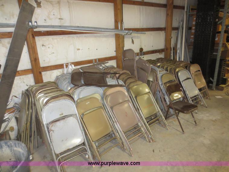 image for item BA9430 Approximately 150 metal folding chairs