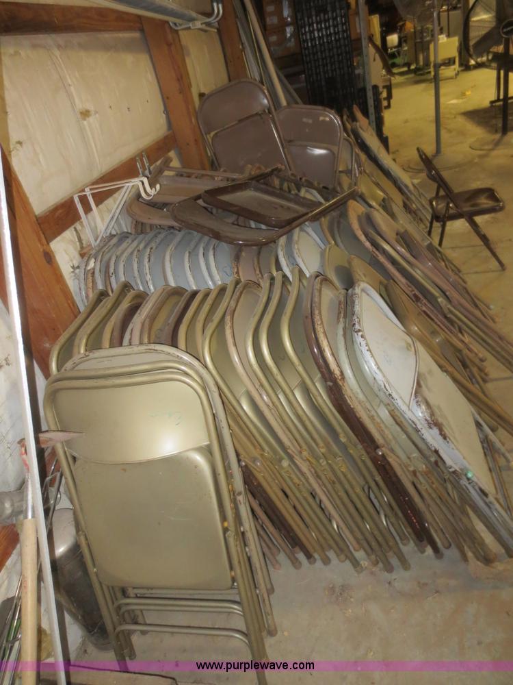 image for item BA9430 Approximately 150 metal folding chairs