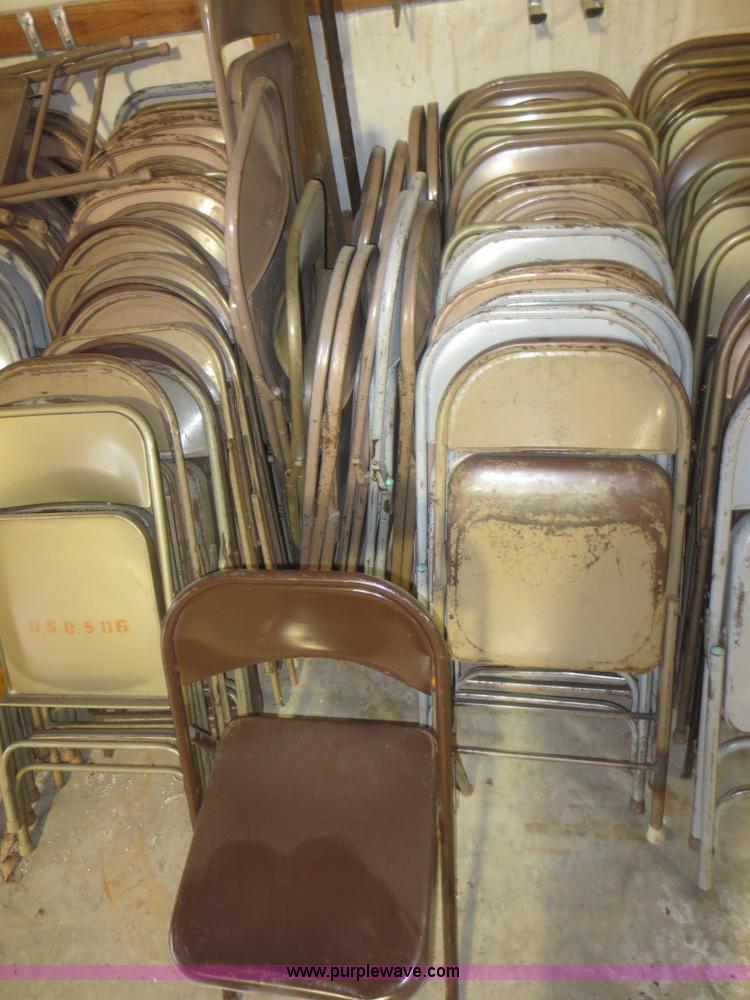 image for item BA9430 Approximately 150 metal folding chairs