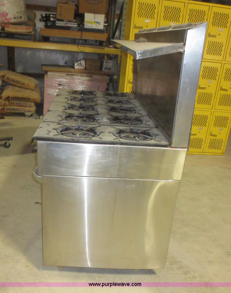 image for item BA9433 Garland ten burner top natural gas stove