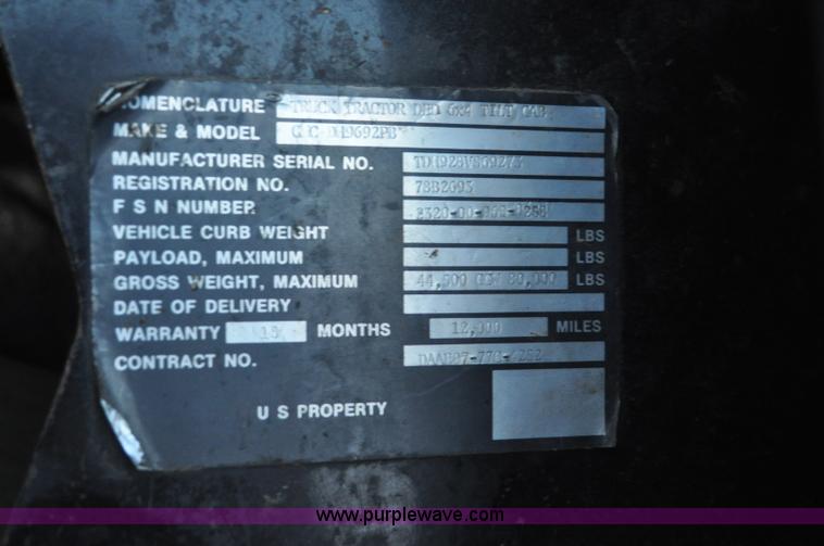 image for item F2114 1975 GMC Astro 95 semi truck