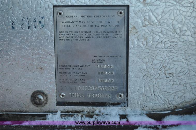 image for item F2114 1975 GMC Astro 95 semi truck