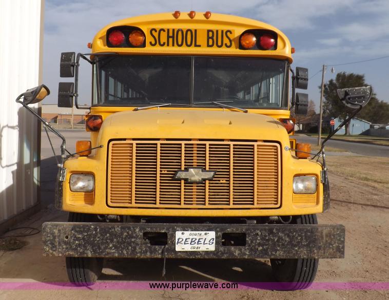 image for item K3017 1996 Chevrolet B7 Blue Bird school bus