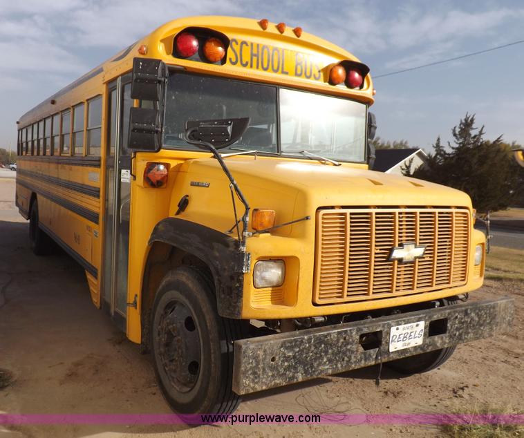 image for item K3017 1996 Chevrolet B7 Blue Bird school bus