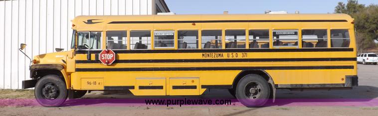 image for item K3017 1996 Chevrolet B7 Blue Bird school bus