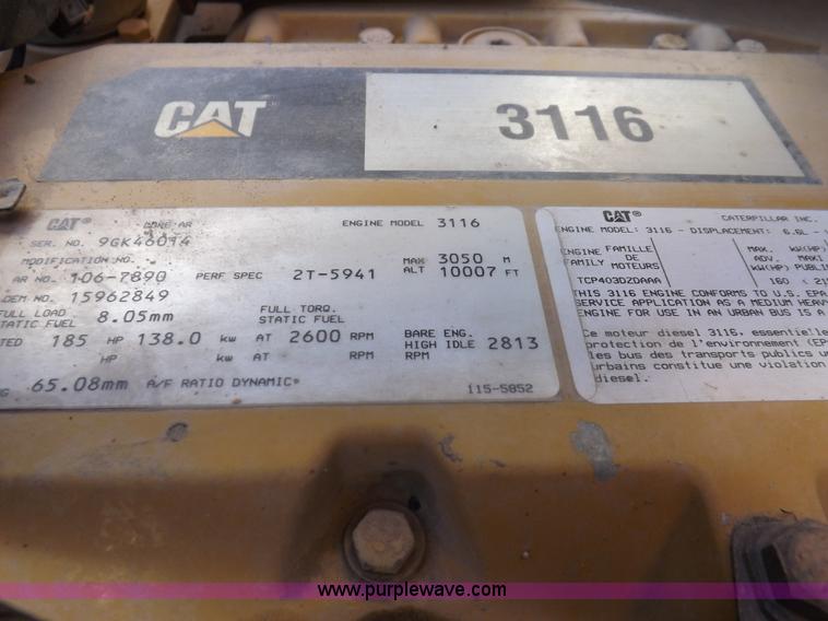 image for item K3017 1996 Chevrolet B7 Blue Bird school bus