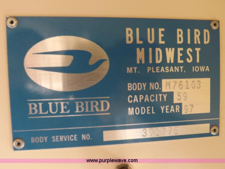 image for item K3017 1996 Chevrolet B7 Blue Bird school bus