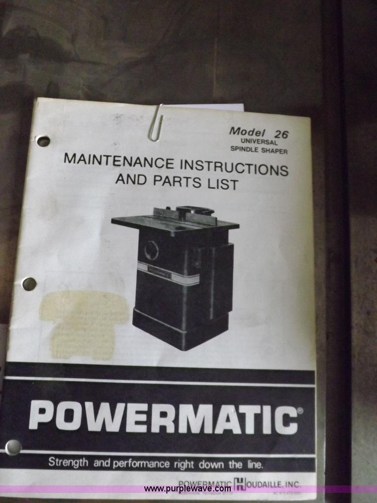 image for item K3028 Powermatic 26 spindle shaper