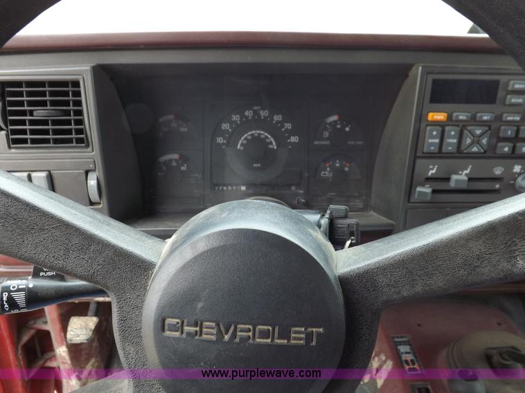 image for item K3046 1991 Chevrolet Cheyenne 3500 flatbed fire truck