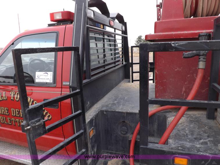 image for item K3046 1991 Chevrolet Cheyenne 3500 flatbed fire truck