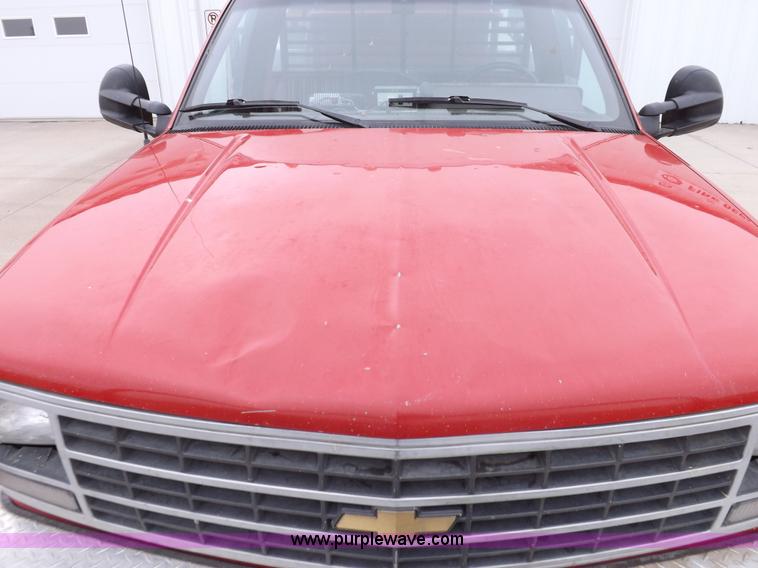 image for item K3046 1991 Chevrolet Cheyenne 3500 flatbed fire truck