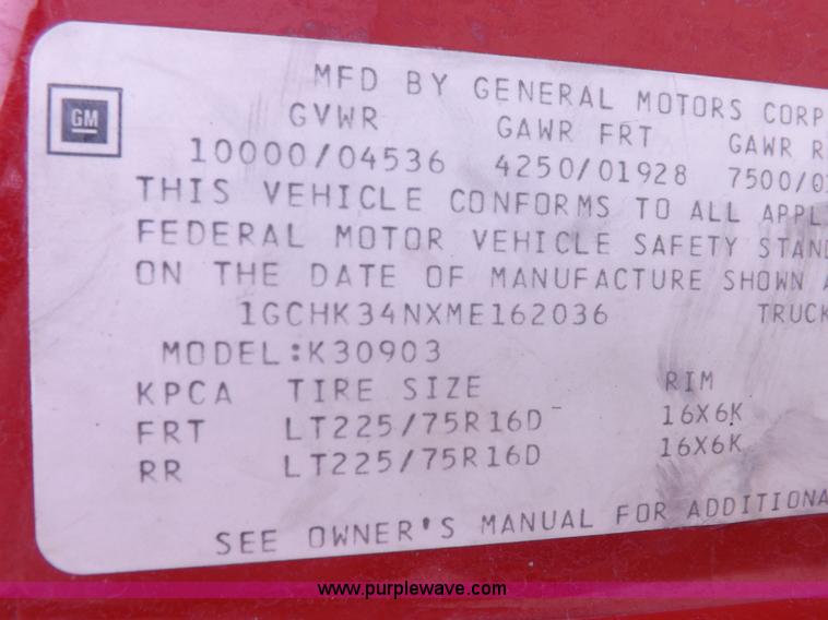 image for item K3046 1991 Chevrolet Cheyenne 3500 flatbed fire truck