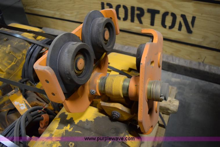 image for item BE9662 (2) Harrington five ton trolly chain hoists