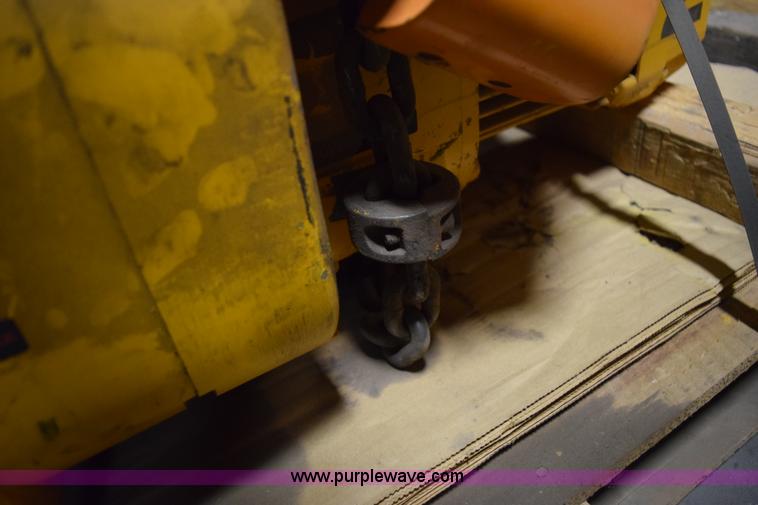 image for item BE9662 (2) Harrington five ton trolly chain hoists