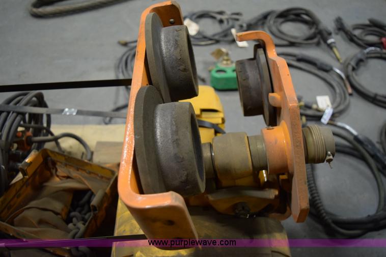 image for item BE9662 (2) Harrington five ton trolly chain hoists