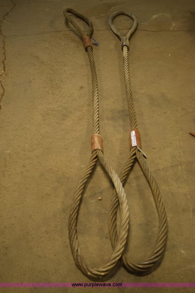 (2) Nelson wire rope chokers in Hutchinson, KS | Item BE9709 sold ...