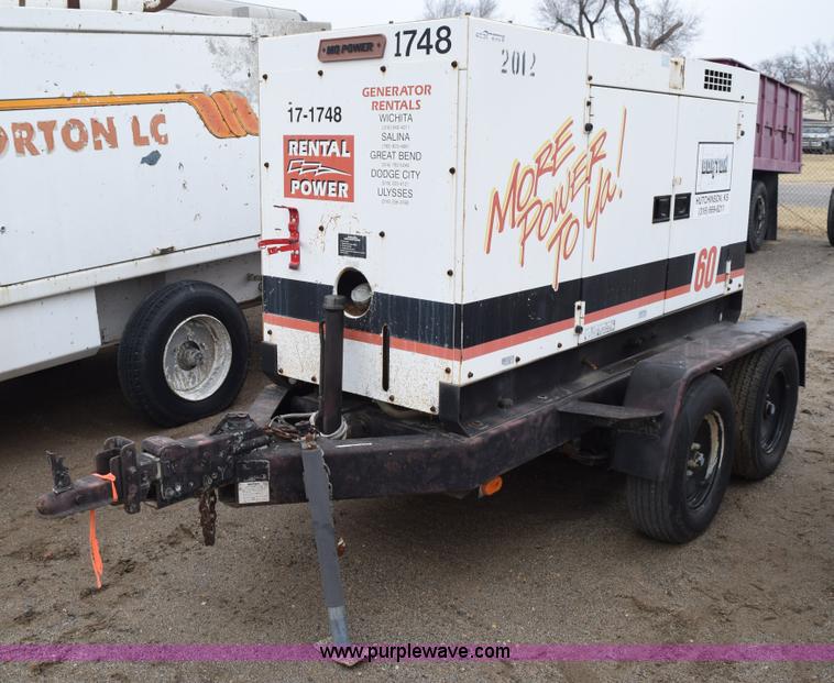 image for item BE9742 Multiquip Whisperwatt 60 mobile generator