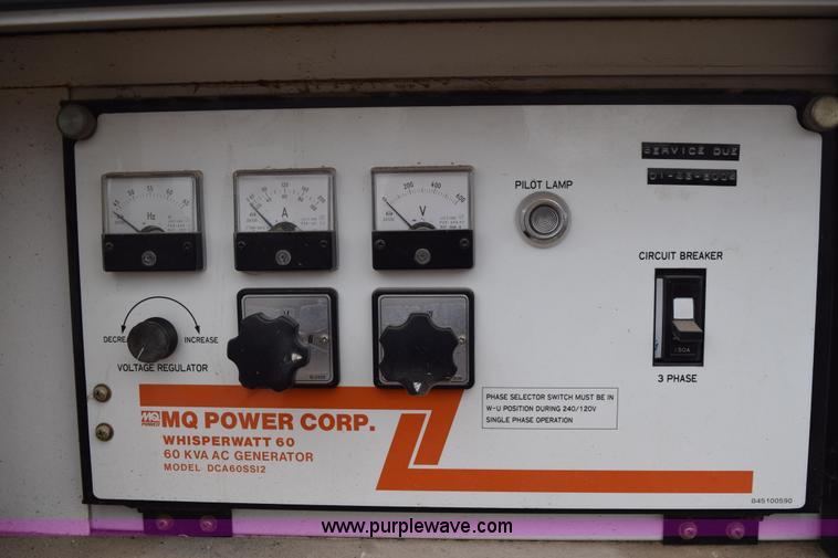 image for item BE9742 Multiquip Whisperwatt 60 mobile generator