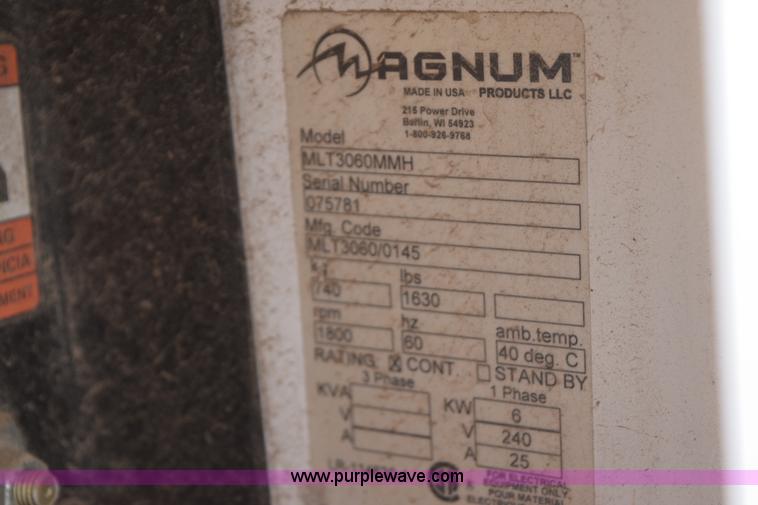 image for item BE9745 Magnum mobile light plant