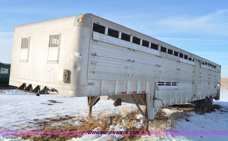 image for item F2168 1998 Eby livestock trailer