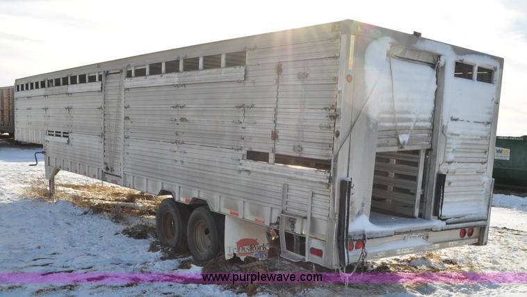 image for item F2168 1998 Eby livestock trailer