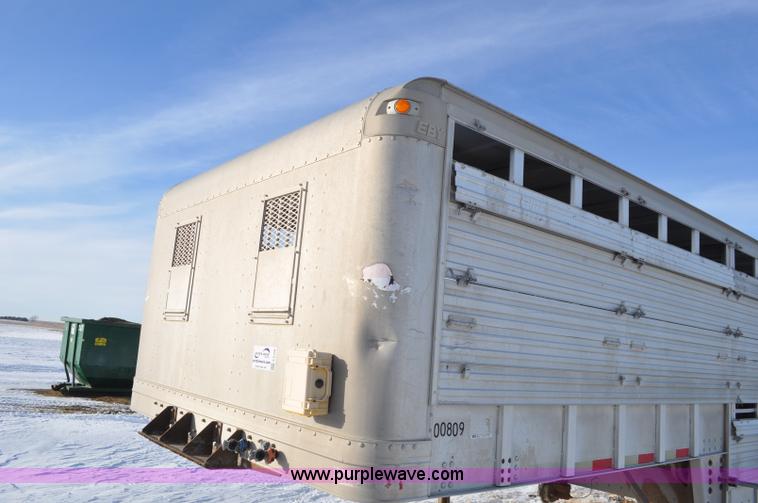 image for item F2168 1998 Eby livestock trailer