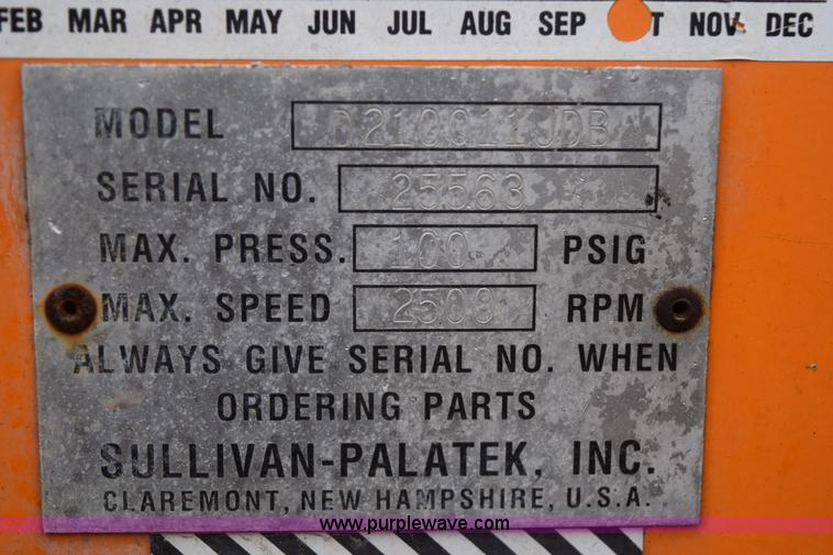 image for item H9269 Sullivan-palatek air compressor