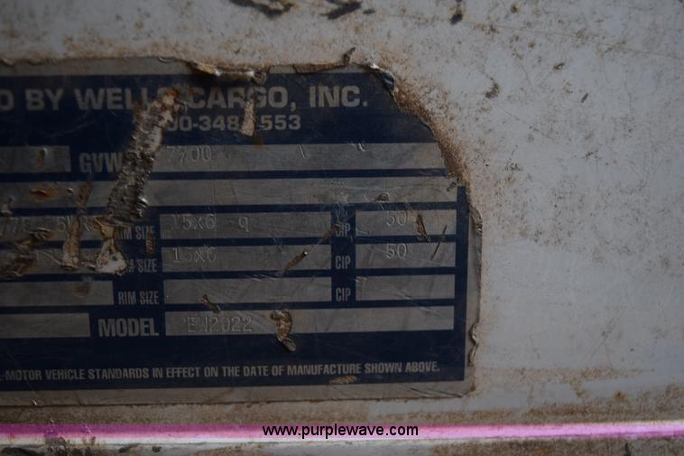 image for item H9279 1995 Wells Cargo enclosed trailer