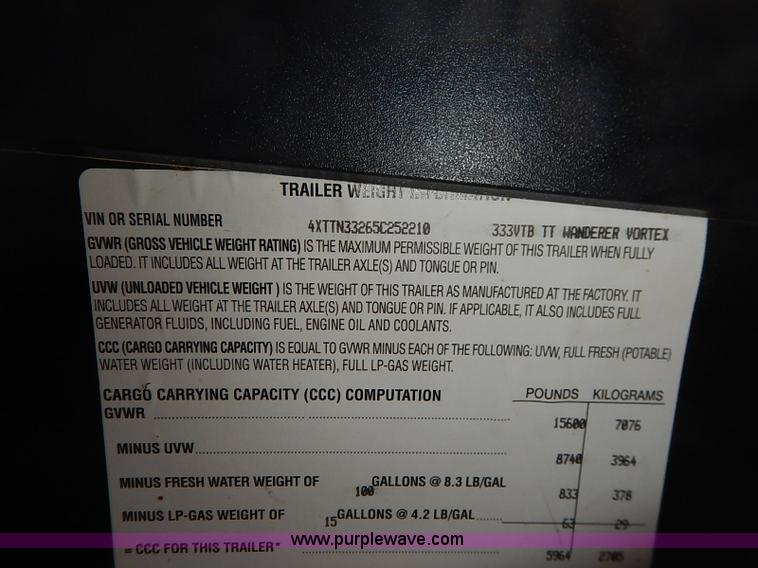 image for item I5203 2005 Wanderer Vortex camper