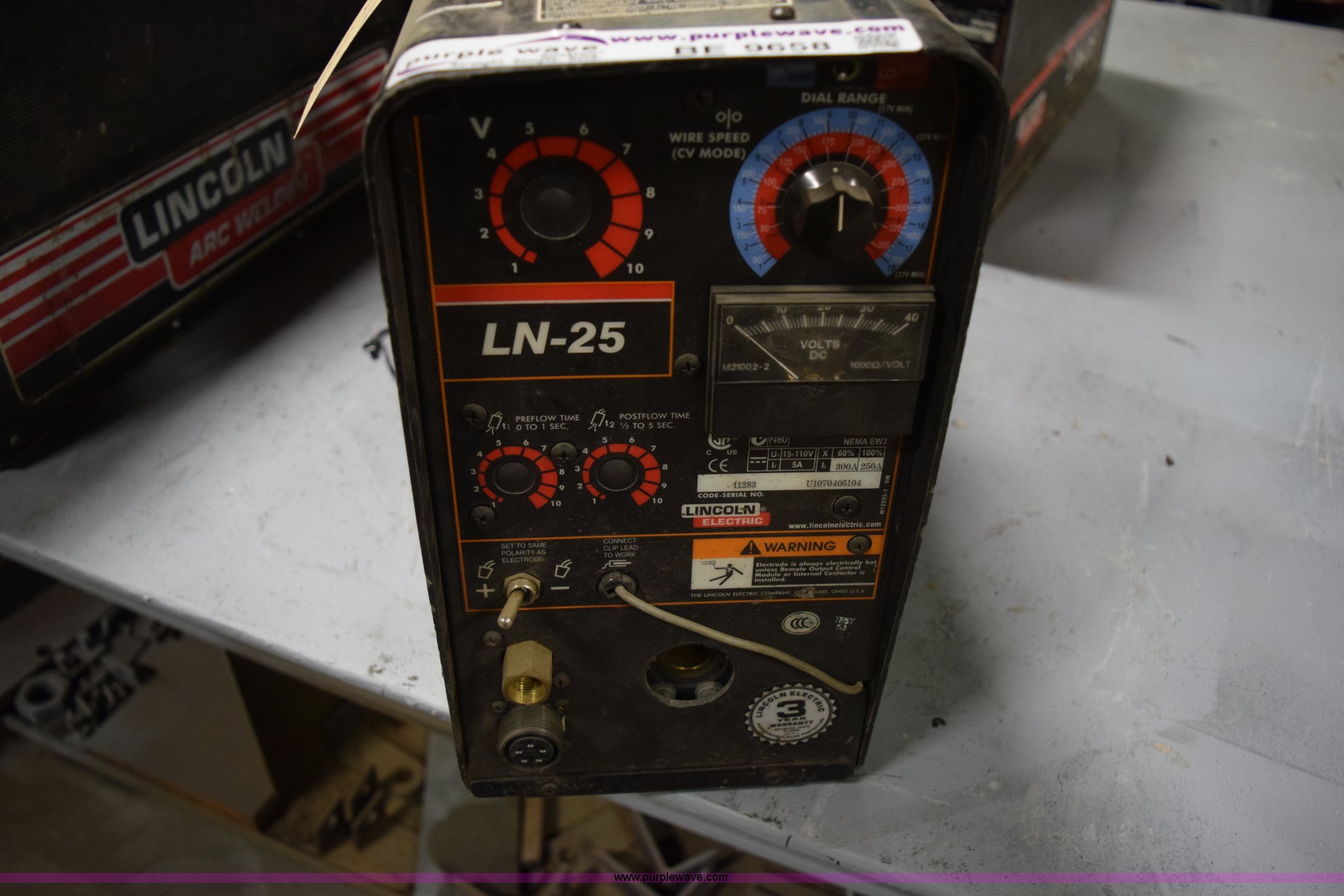 (2) Lincoln LN25 suitcase welders in Hutchinson, KS Item BE9658 sold