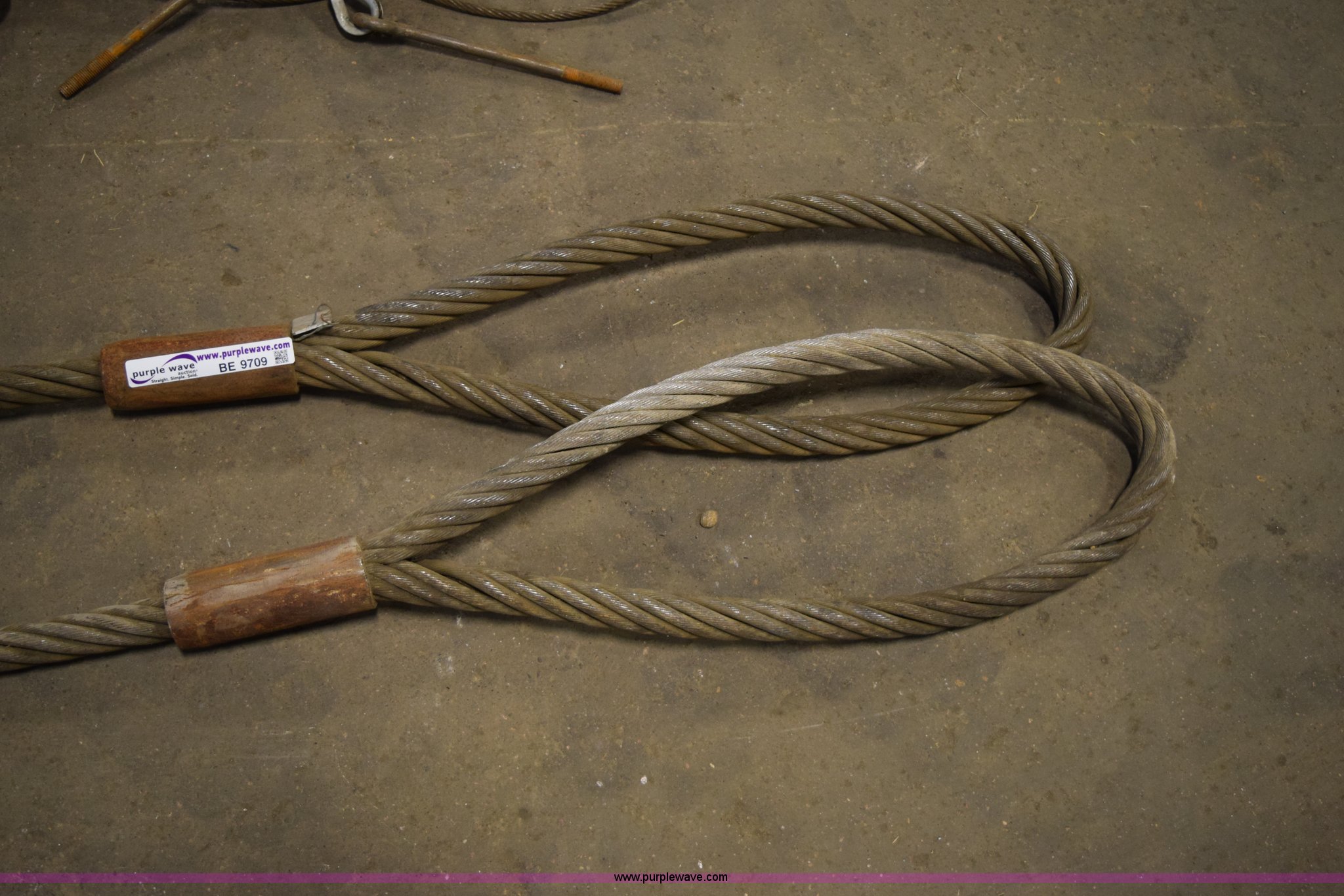 (2) Nelson wire rope chokers in Hutchinson, KS | Item BE9709 sold ...