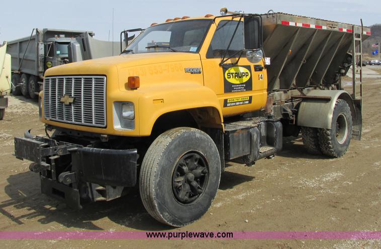 image for item G8799 1991 Chevrolet Kodiak salt spreader truck
