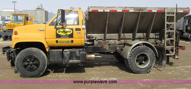 image for item G8799 1991 Chevrolet Kodiak salt spreader truck