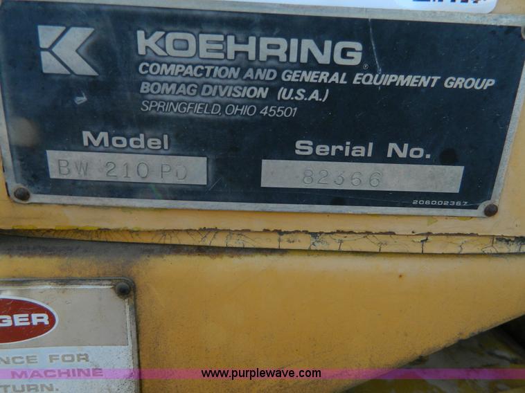 image for item H2288 1982 Bomag BW210PD vibratory compactor
