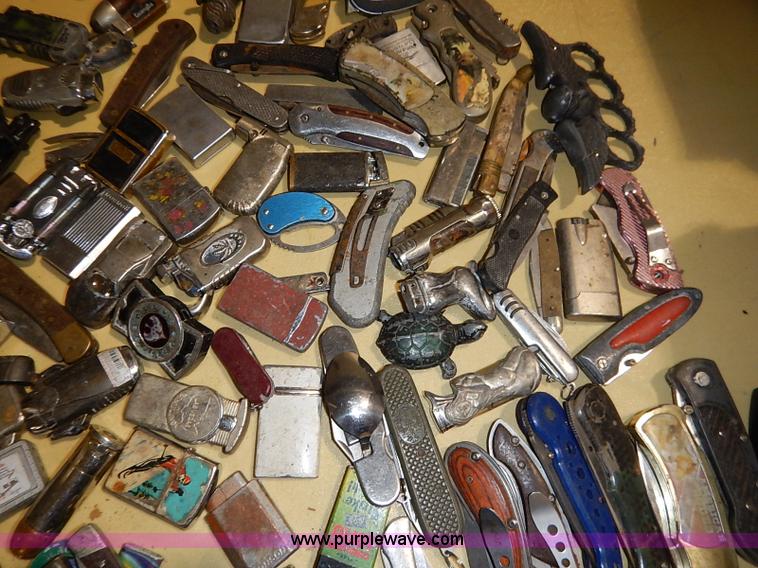 image for item AV9599 Assorted lighters and knives